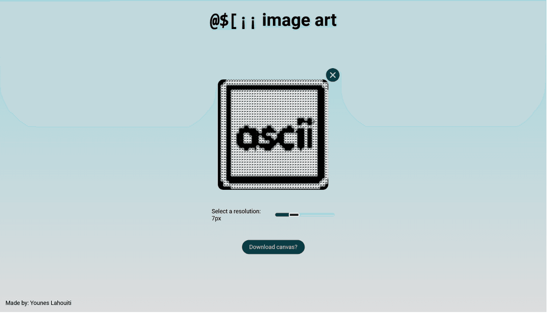 Image ASCII art