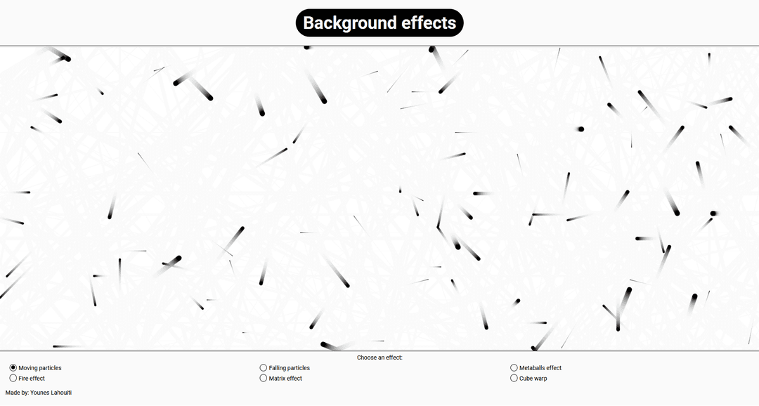 Background effects