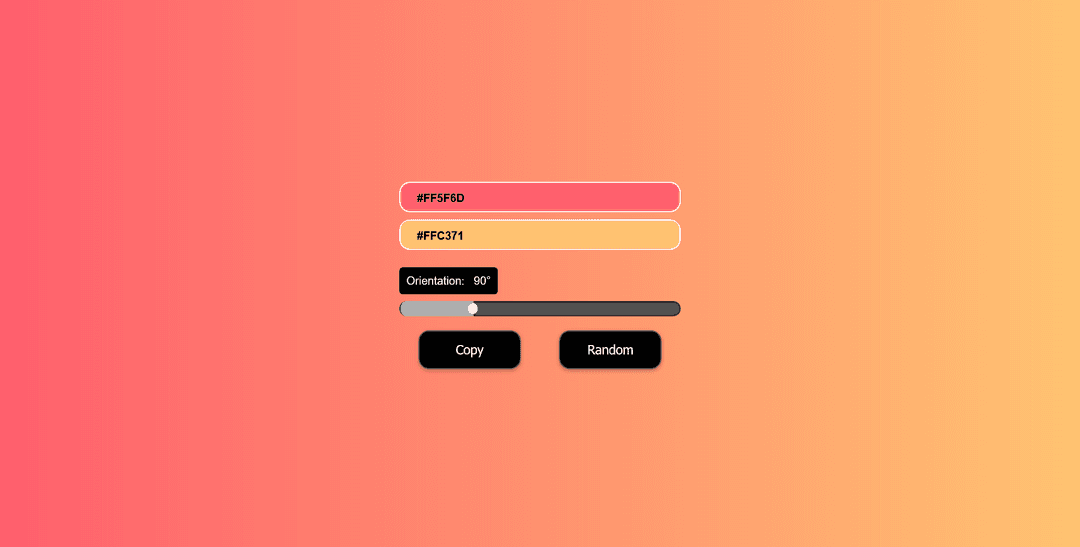 Customizable linear gradient