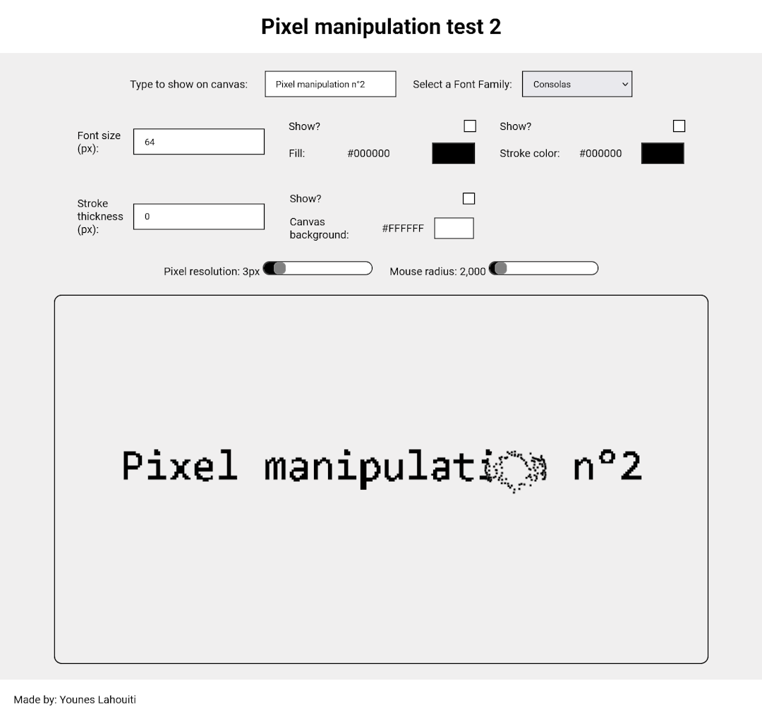 Pixel manipulation test n°2
