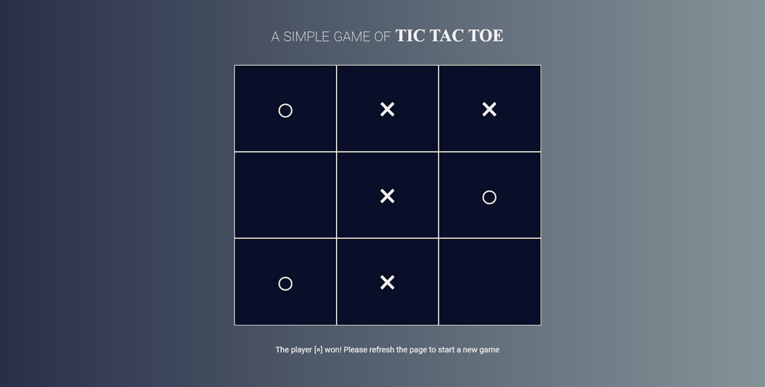 Tic-tac-toe game
