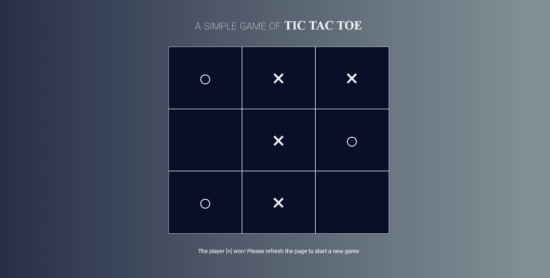 Tic-tac-toe game